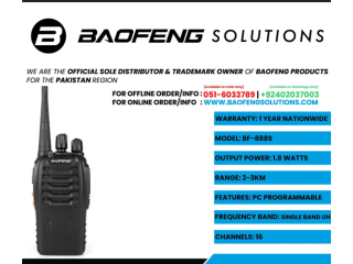 Walkie Talkie | Wireless Set Official Baofeng BF-888s Two Way Radio