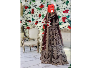 Bridal Lehnga Velvet