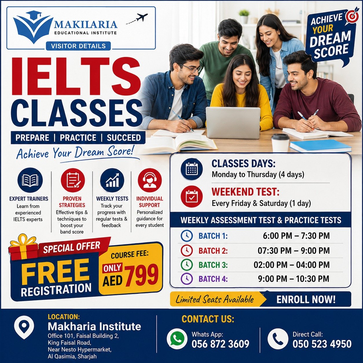 IELTS Coaching for Students & Professionals